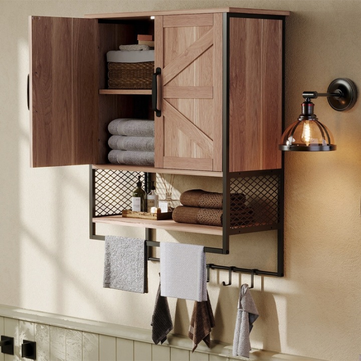 SZAFKA-LAZIENKOWA-WISZACA-LOFT-RUSTYKALNA-SCIENNA-Z-WIESZAKIEM-JASNY-BRAZ-Kod-producenta-SZAFKA-LAZIENKOWA-WISZACA-LOFT-RUSTYKALNA