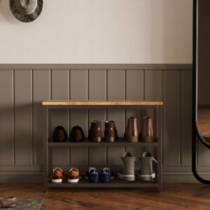 Szafka na buty siedziskiem duża półka industrialny loft drewno retro 60 cm